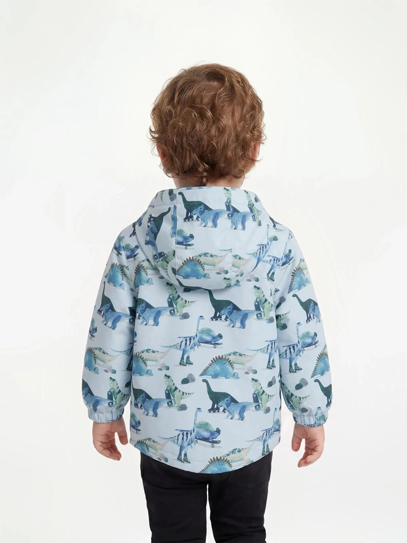 CASACA CORTA VIENTO CON CAPUCHA FULL PRINT BEBÉ NIÑO BABY HARVEST - 2