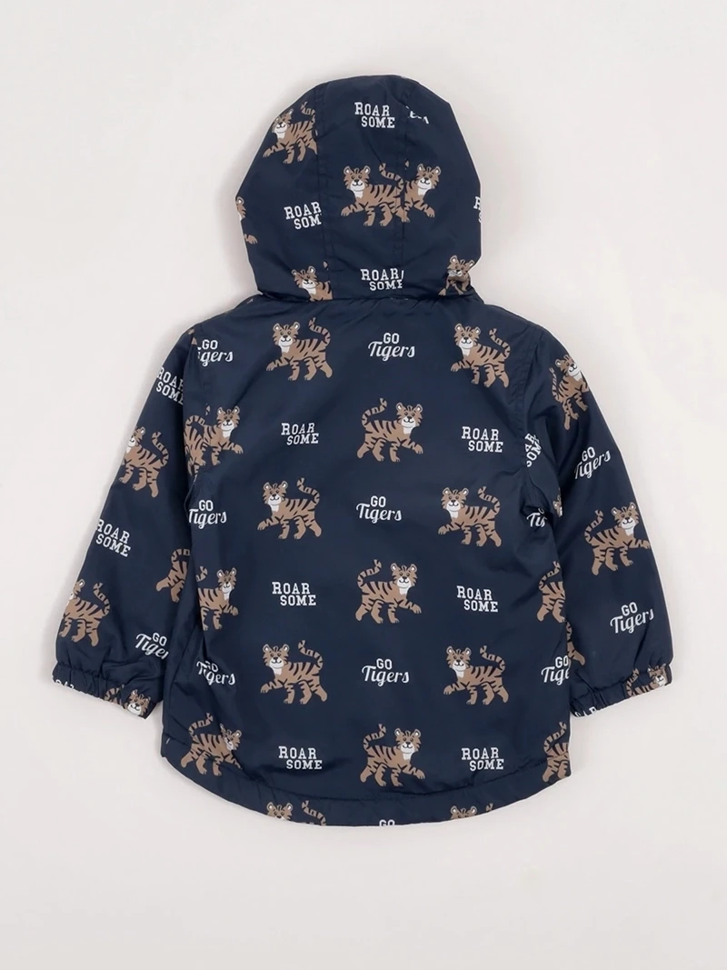 CASACA CORTA VIENTO CON CAPUCHA FULL PRINT BEBÉ NIÑO BABY HARVEST - 4