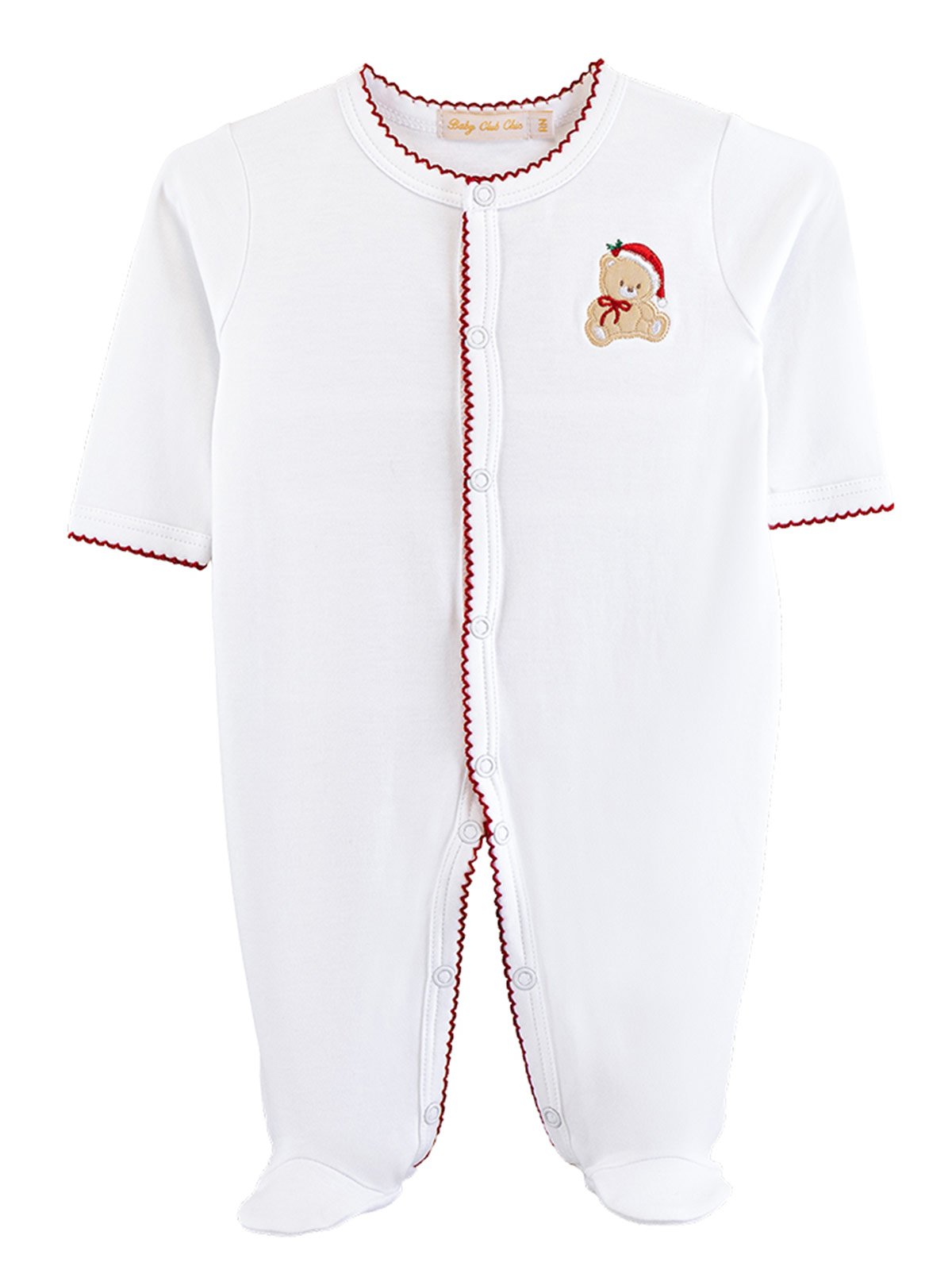 CONJUNTO ENTERIZO Y GORRO ALGODÓN UNISEX BABY CLUB CHIC TEDDY CHRISTMAS - 2