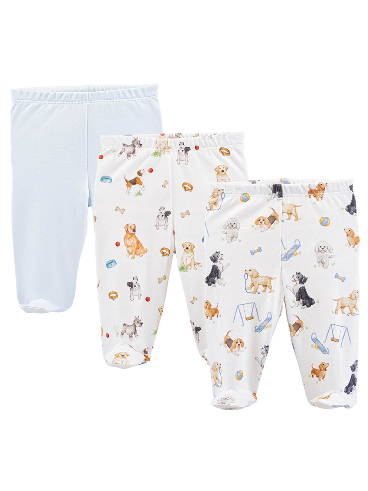 PACK X3 PANTALONES ALGODÓN NIÑO BABY CLUB CHIC REORDEN - 1