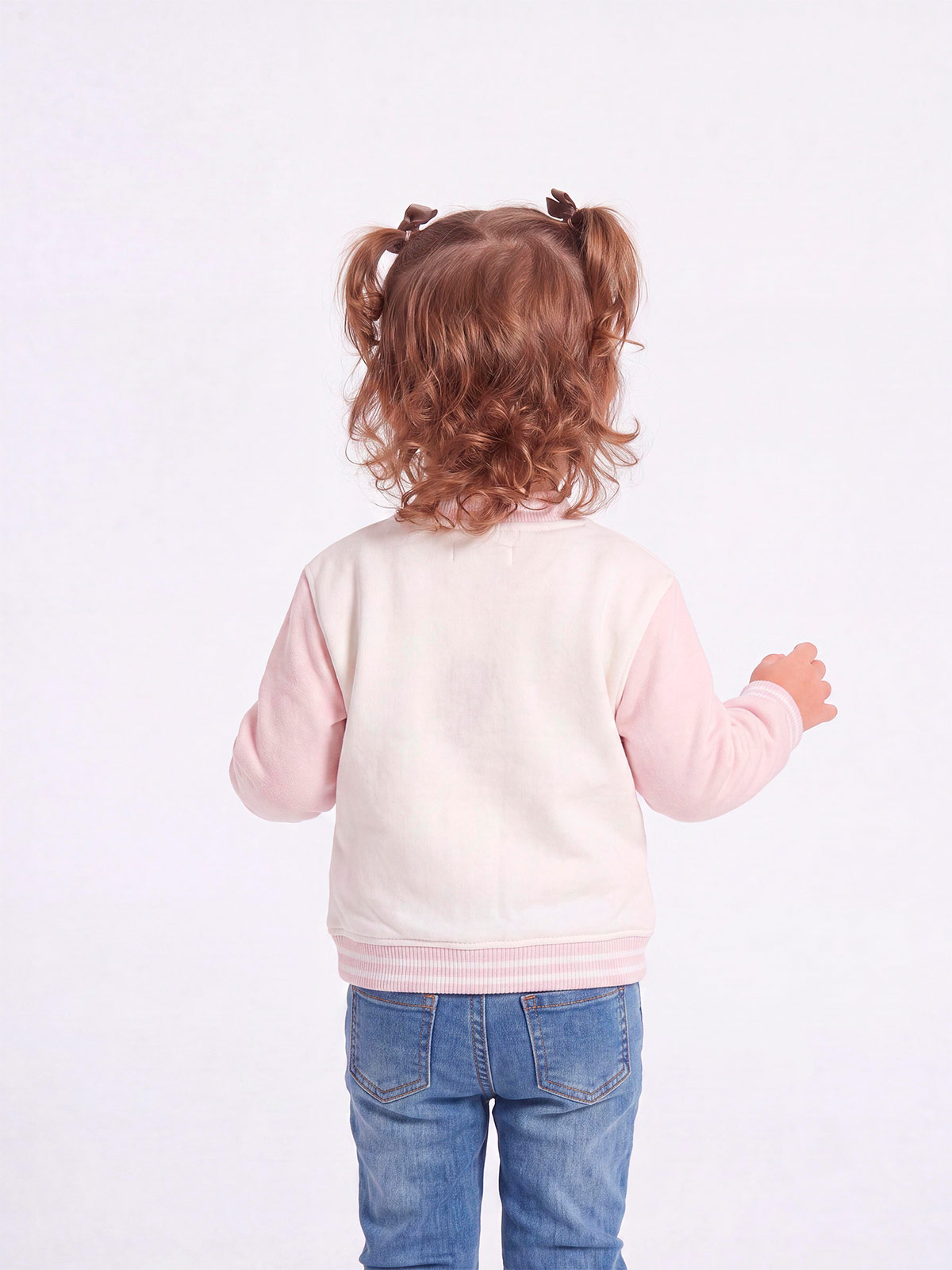 CASACA BOMBER COLLEGE FRANELA BEBÉ NIÑA BABY HARVEST - 2