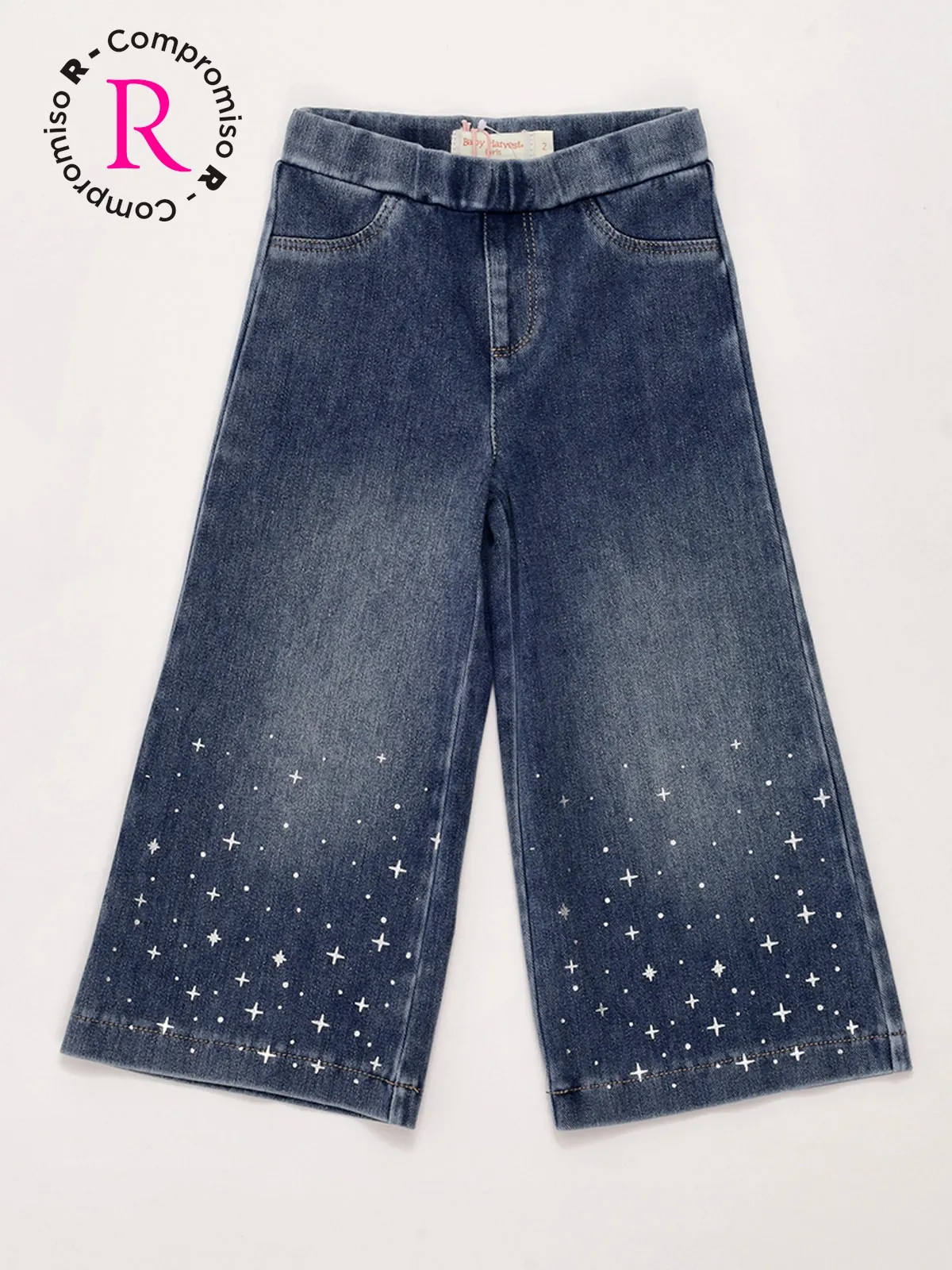JEANS ALGODÓN WIDE NIÑA BABY HARVEST - 3