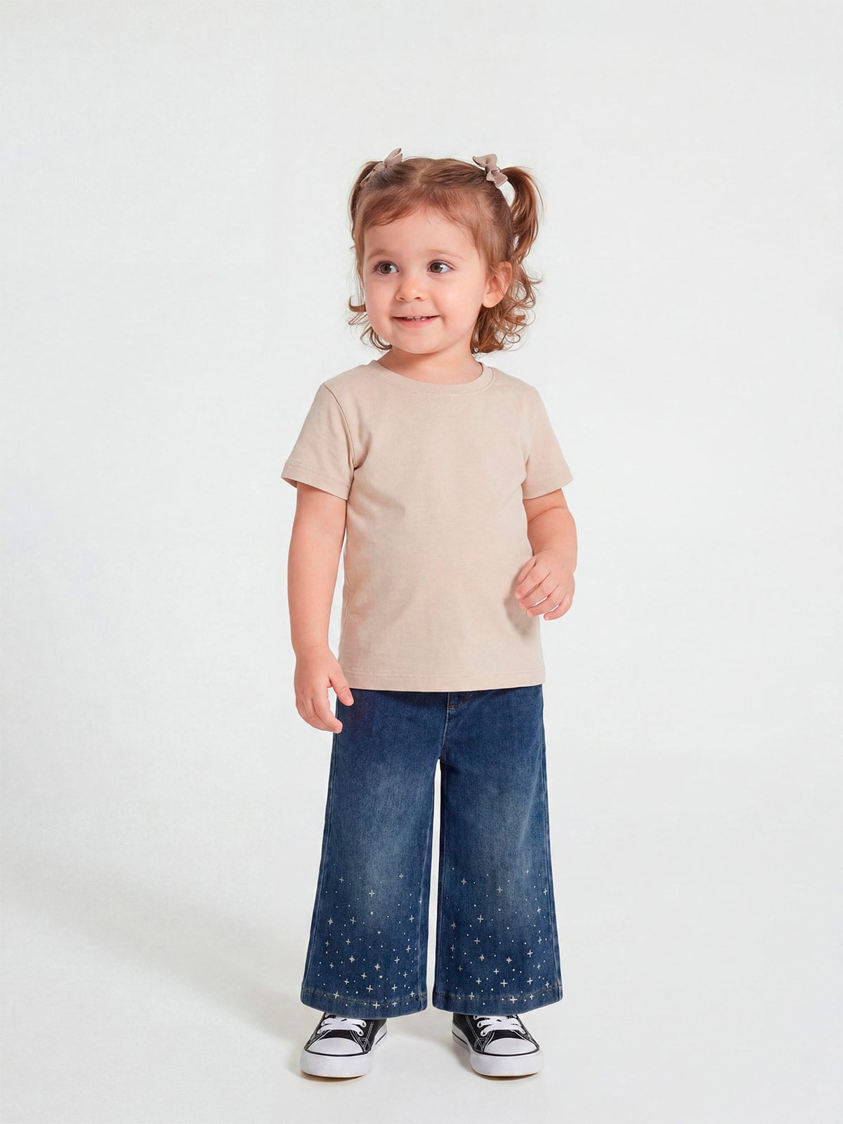 JEANS ALGODÓN WIDE NIÑA BABY HARVEST - 1