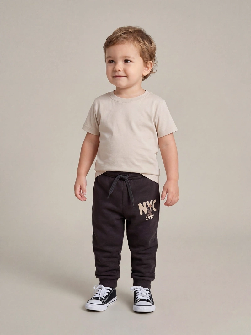 PANTALÓN DE BUZO PLAY PRINT FRANELA BEBÉ NIÑO BABY HARVEST - 1
