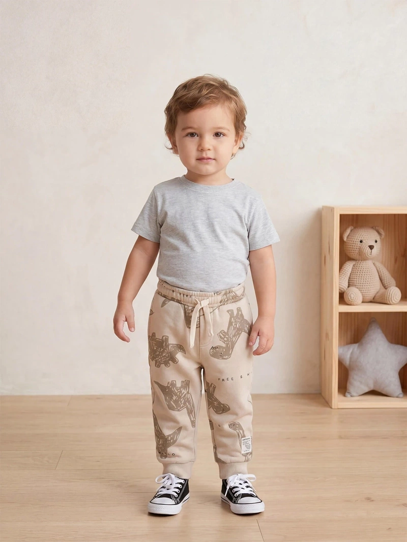 PANTALÓN DE BUZO PLAY FULL PRINT FRANELA BEBÉ NIÑO BABY HARVEST - 1