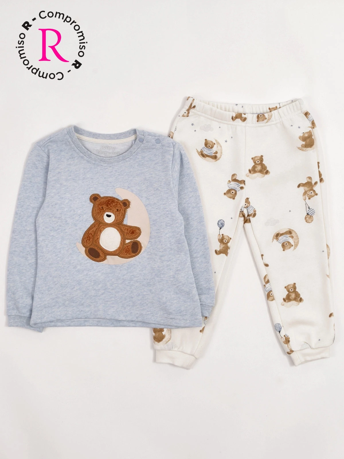 PIJAMA FRANELA MOON BEBÉ NIÑO BABY HARVEST - 3