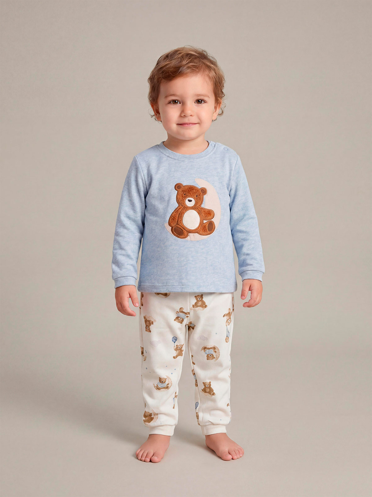 PIJAMA FRANELA MOON BEBÉ NIÑO BABY HARVEST - 1