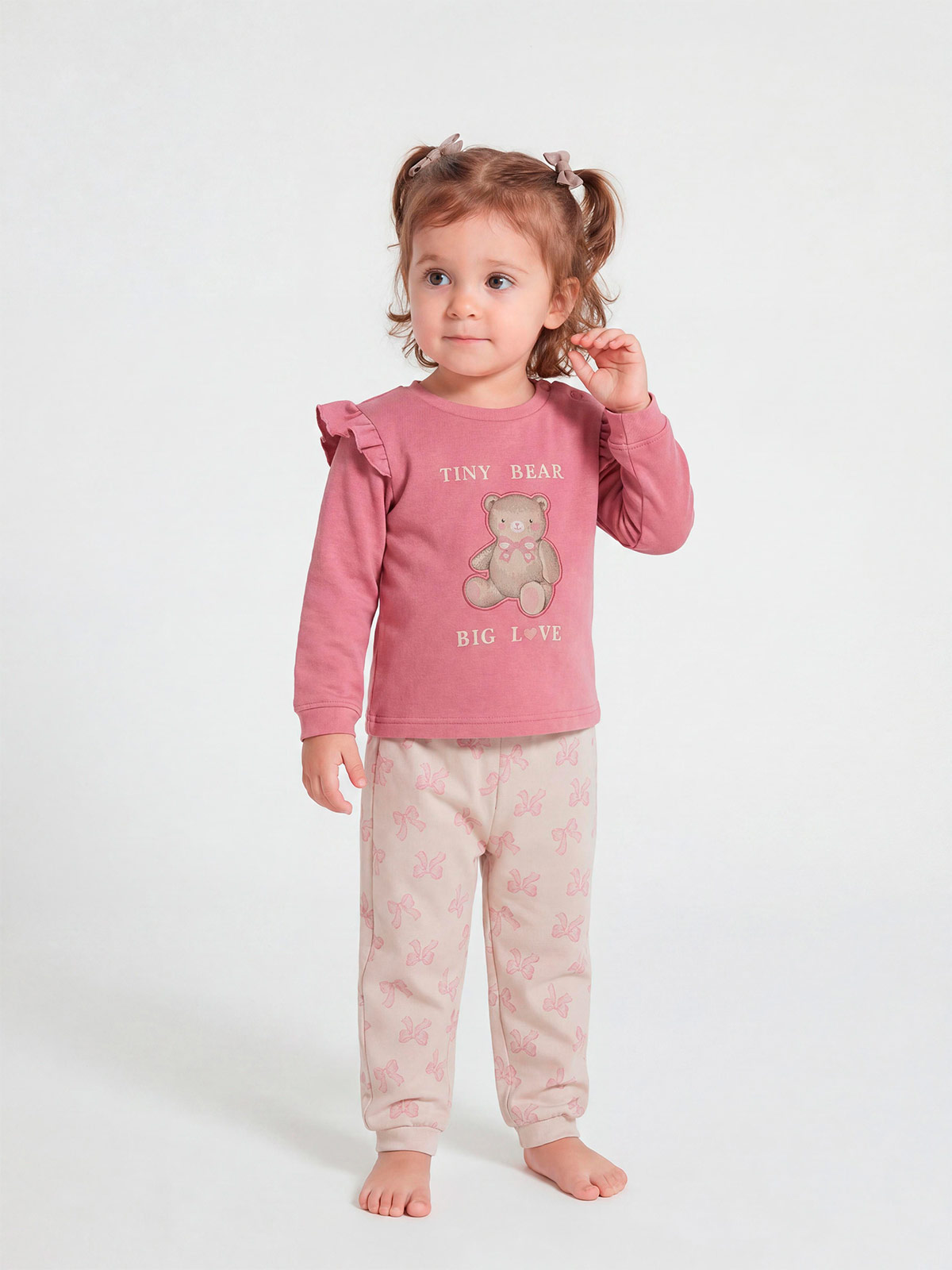 PIJAMA FRANELA BEAR BEBÉ NIÑA BABY HARVEST - 1