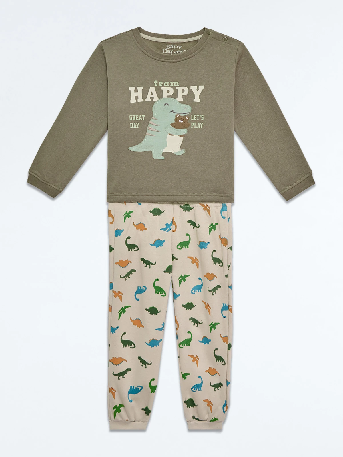 PIJAMA FRANELA DINO BEBÉ NIÑO BABY HARVEST - 1