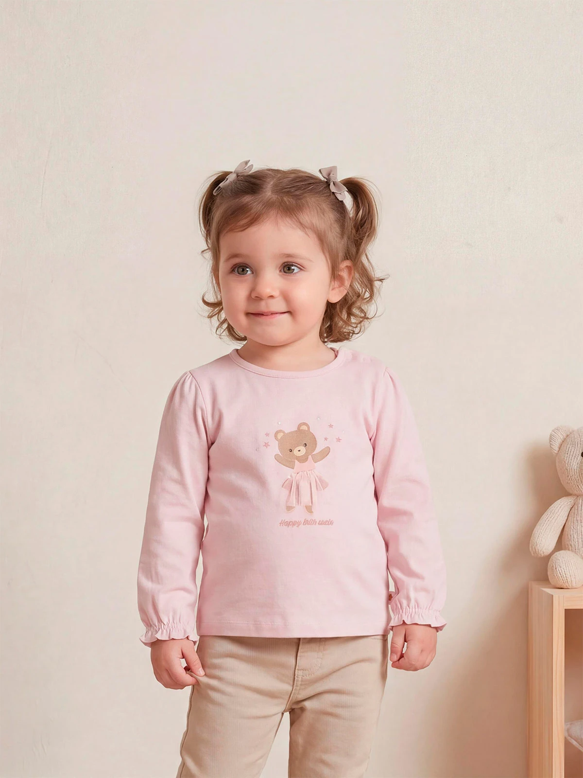 POLO TUL MANGA LARGA ALGODÓN BEBÉ NIÑA BABY HARVEST - 1