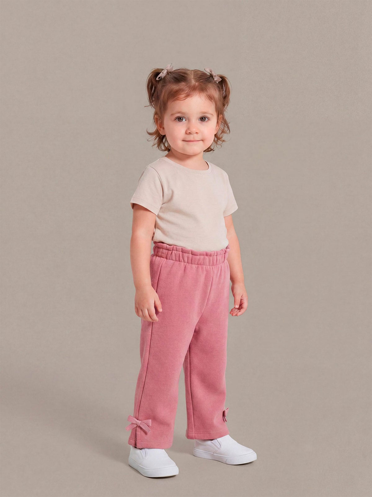 PANTALON DE BUZO LUREX FRANELA BEBE NIÑA BABY HARVEST - 1