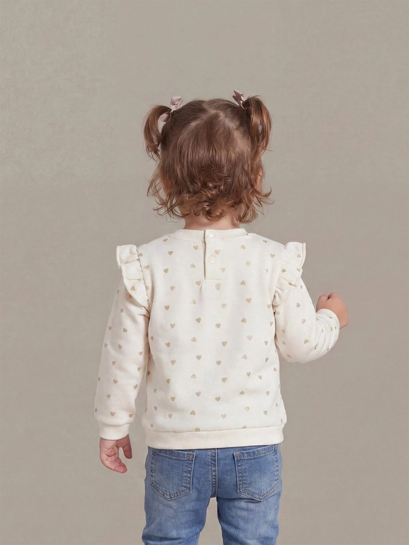 POLERA PETAL FRANELA BEBÉ NIÑA BABY HARVEST - 2