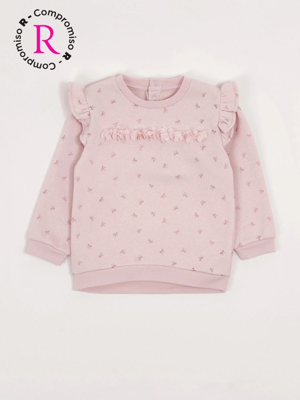 POLERA PETAL FRANELA BEBÉ NIÑA BABY HARVEST - 3