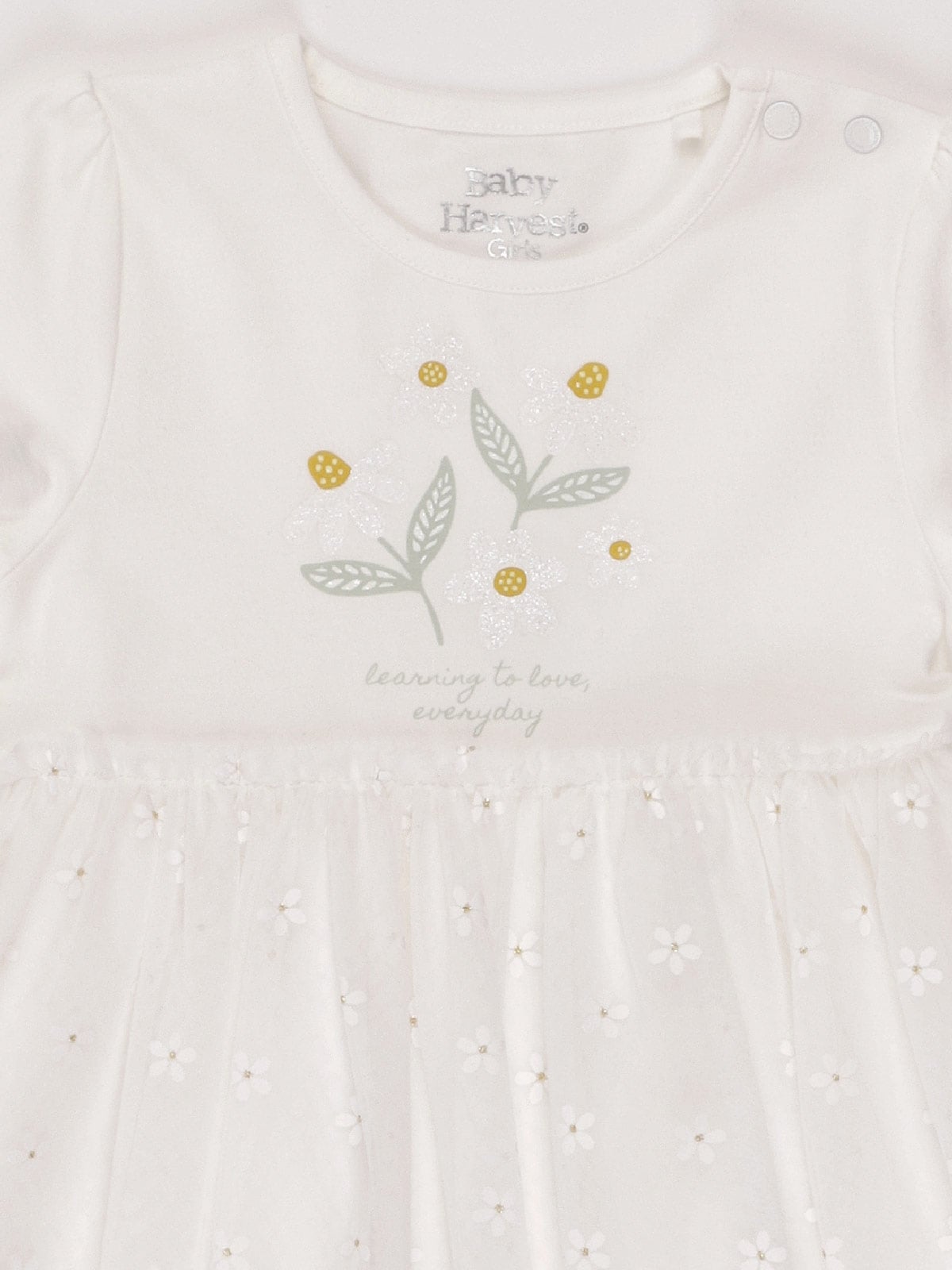 VESTIDO FOIL MANGA CORTA BEBE NIÑA BABY HARVEST - 5
