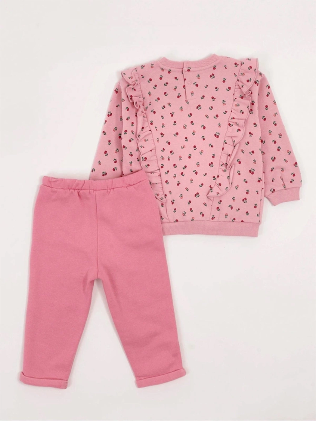 CONJUNTO VUELOS POLERA + BUZO FRANELA BEBÉ NIÑA BABY HARVEST - 4