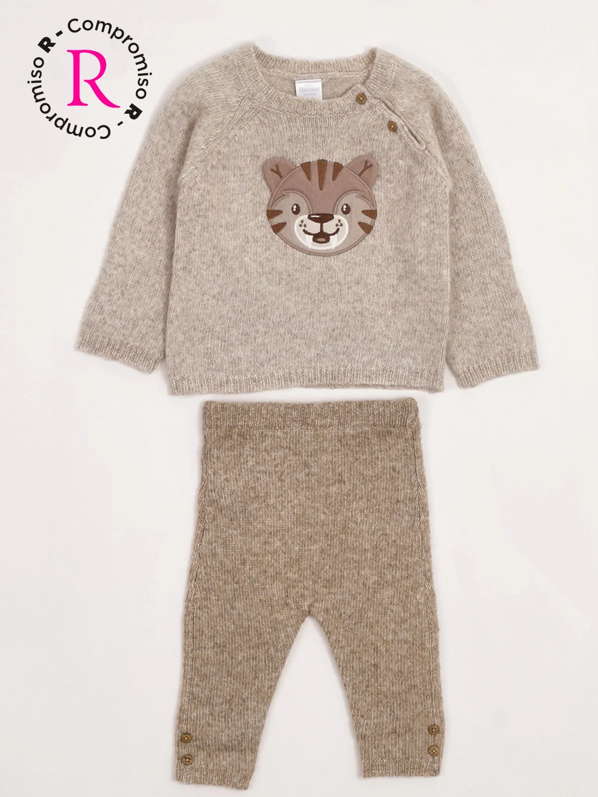 CONJUNTO TEJIDO CHOMPA + PANTALÓN BEBÉ NIÑO BABY HARVEST - 3