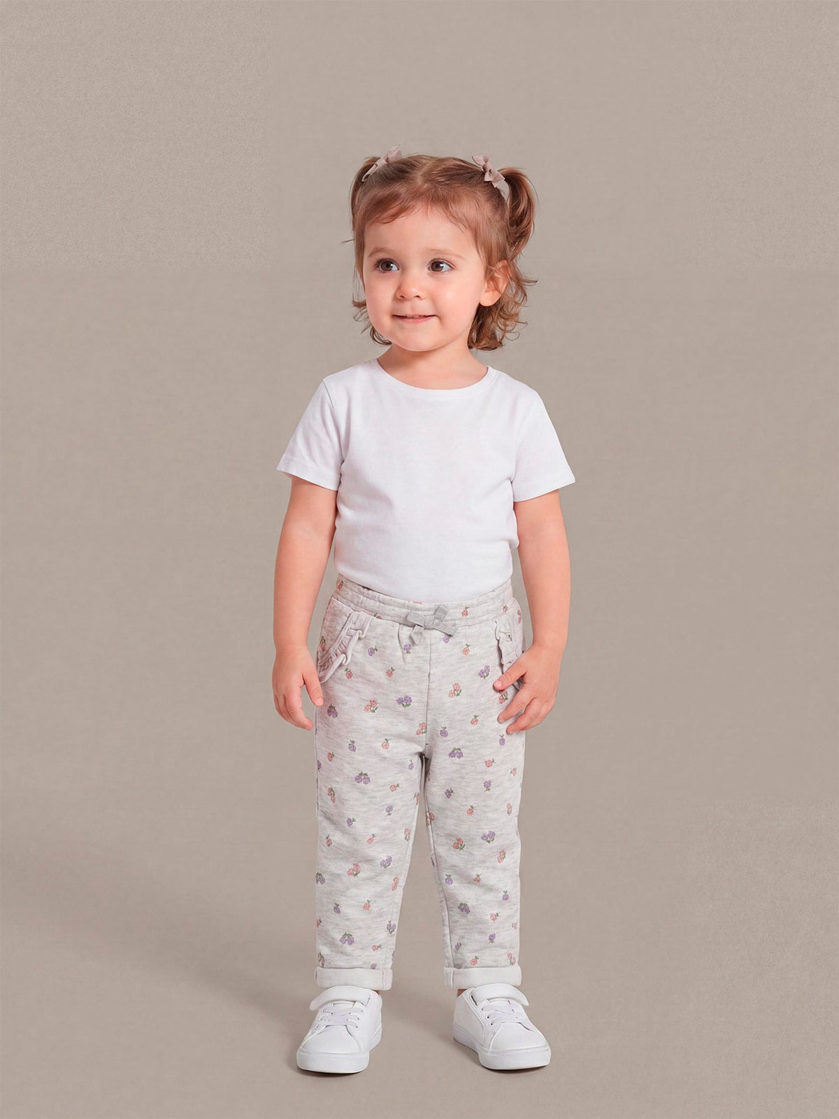 PANTALÓN DE BUZO PLAY FULL PRINT FRANELA BEBÉ NIÑA BABY HARVEST - 1