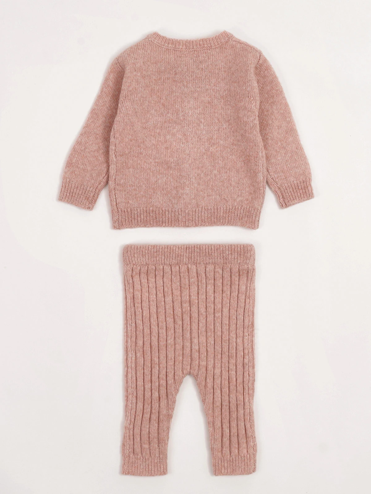 CONJUNTO TEJIDO CHOMPA + PANTALÓN BEBÉ NIÑA BABY HARVEST - 4