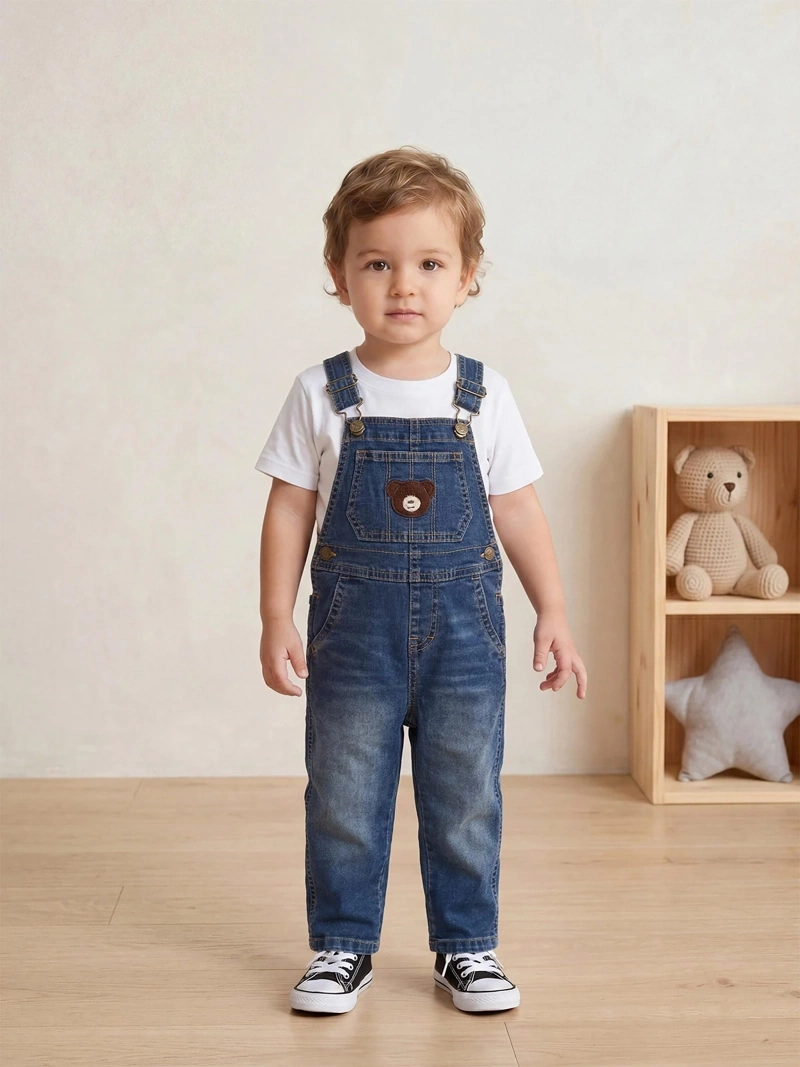 JARDINERA LARGA DENIM BEBÉ NIÑO BABY HARVEST - 1
