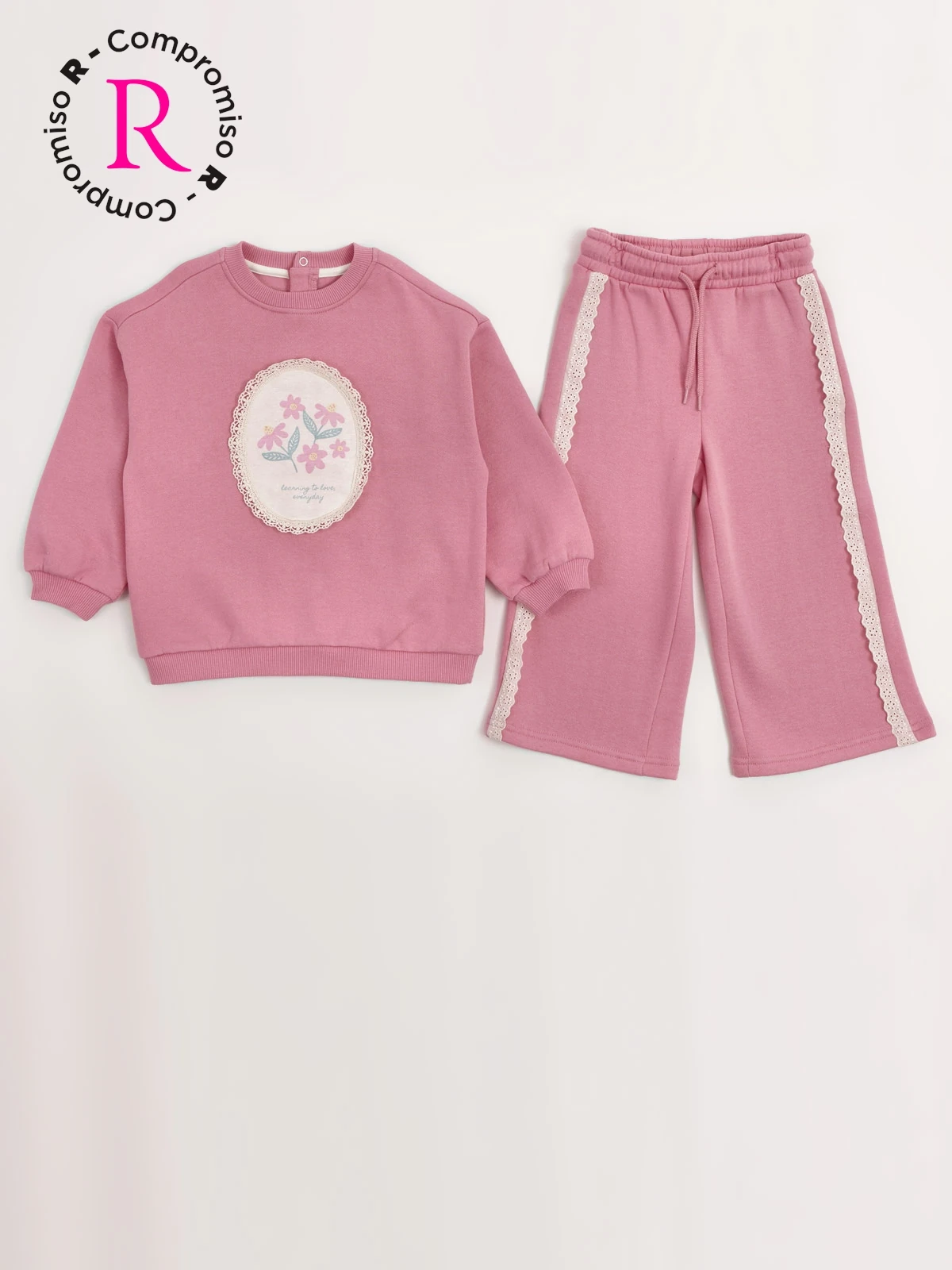 CONJUNTO POLERA + BUZO ALGODÓN NIÑA BABY HARVEST - 1
