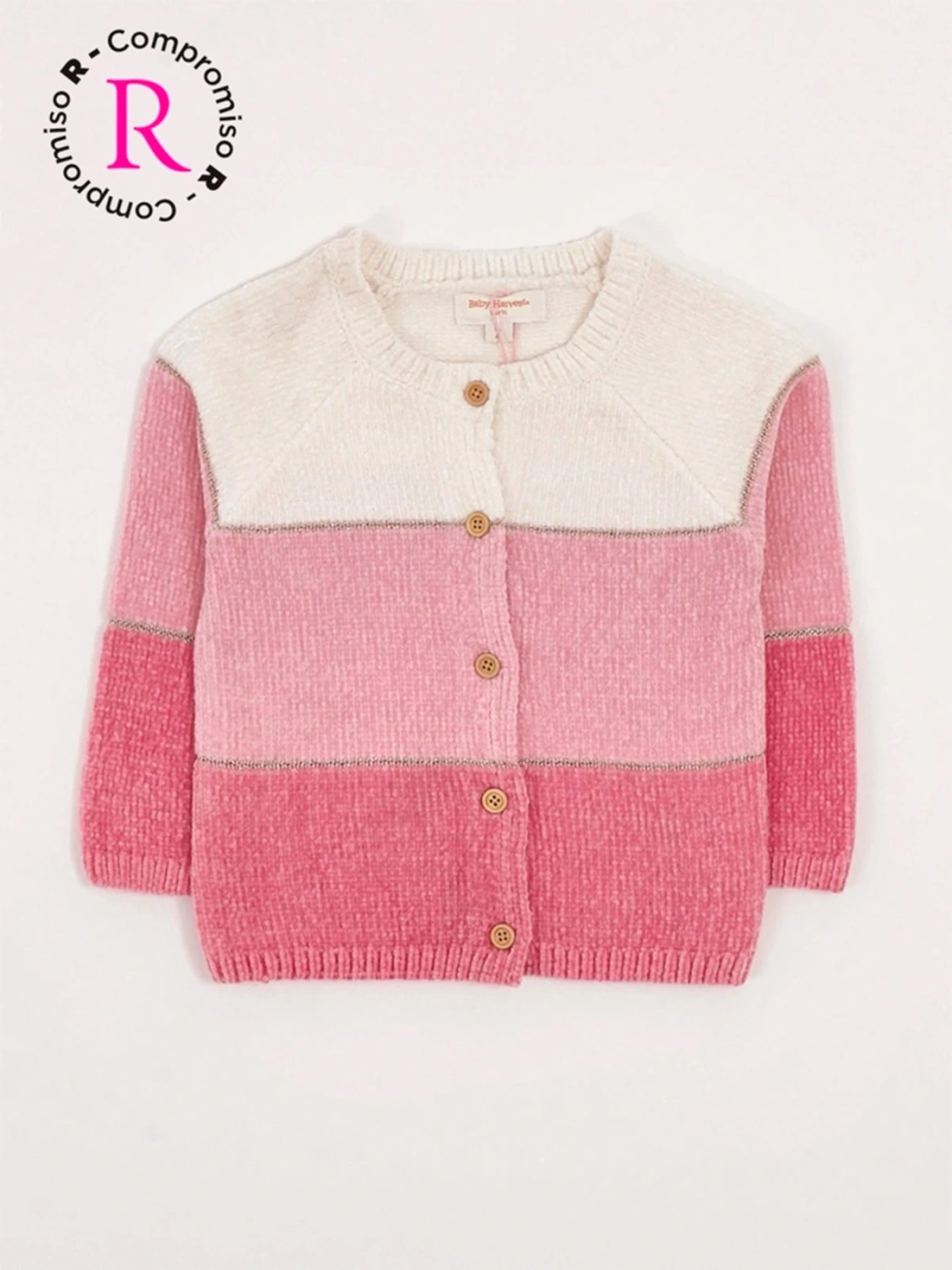CHOMPA CARDIGAN CHENILLE BEBÉ NIÑA BABY HARVEST - 3