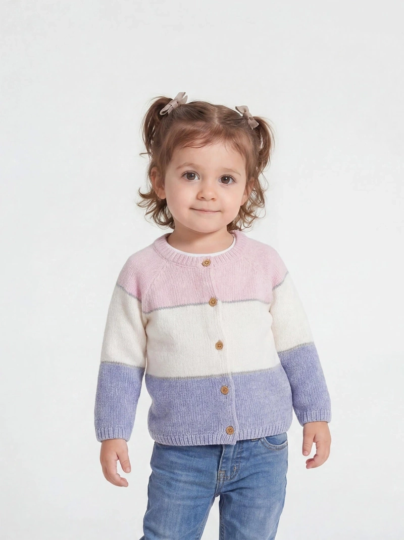 CHOMPA CARDIGAN CHENILLE BEBÉ NIÑA BABY HARVEST - 1