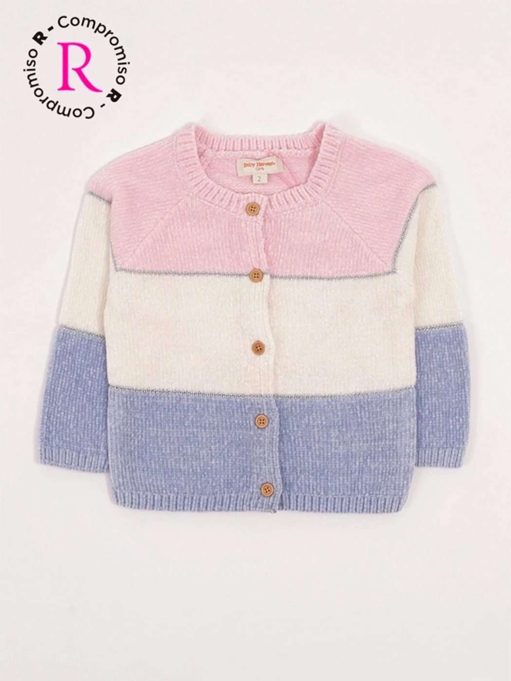 CHOMPA CARDIGAN CHENILLE BEBÉ NIÑA BABY HARVEST - 3