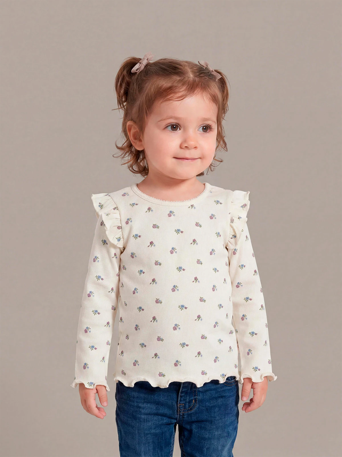 POLO RIB FULL PRINT MANGA LARGA BEBÉ NIÑA BABY HARVEST - 1