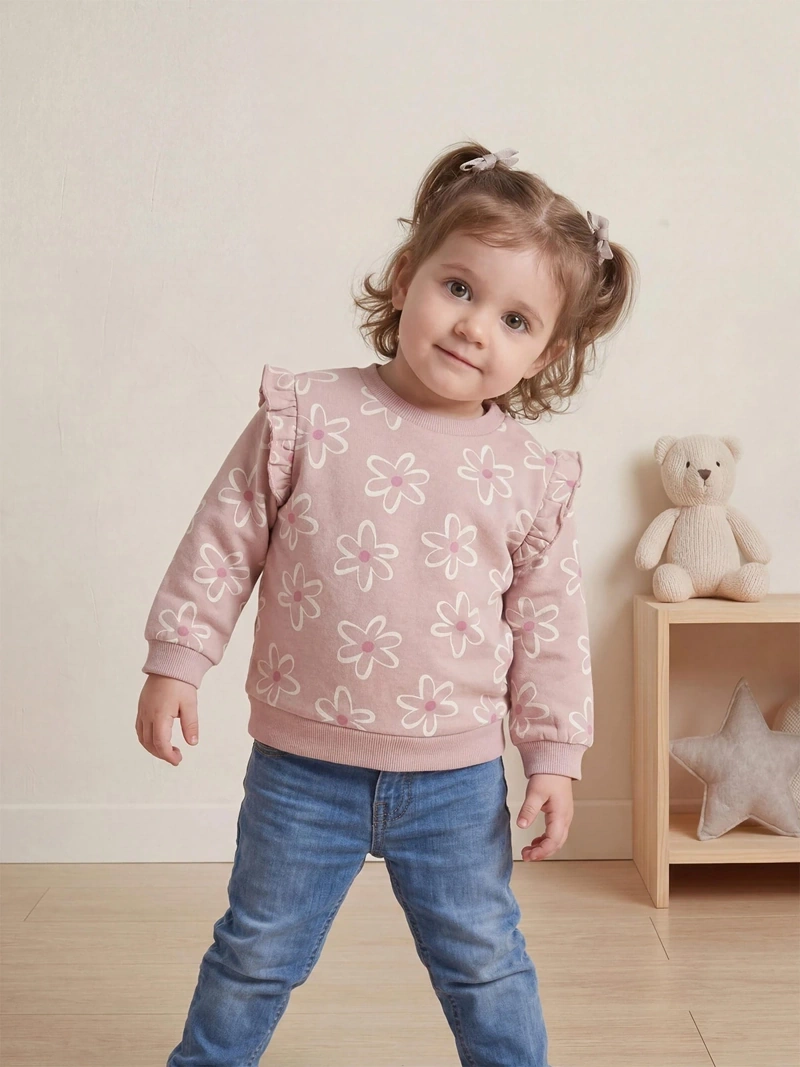 POLERA PLAY FULL PRINT FRANELA BEBÉ NIÑA BABY HARVEST - 1