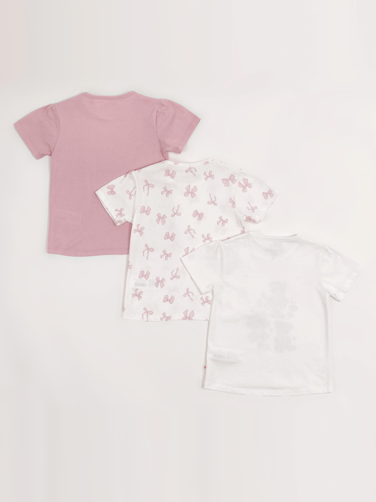 PACK X3 POLO MANGA CORTA ALGODÓN NIÑA BABY HARVEST - 2