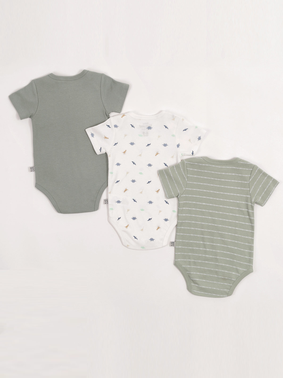 PACK X3 BODY ALGODÓN NIÑO BABY HARVEST MANGA CORTA - 2