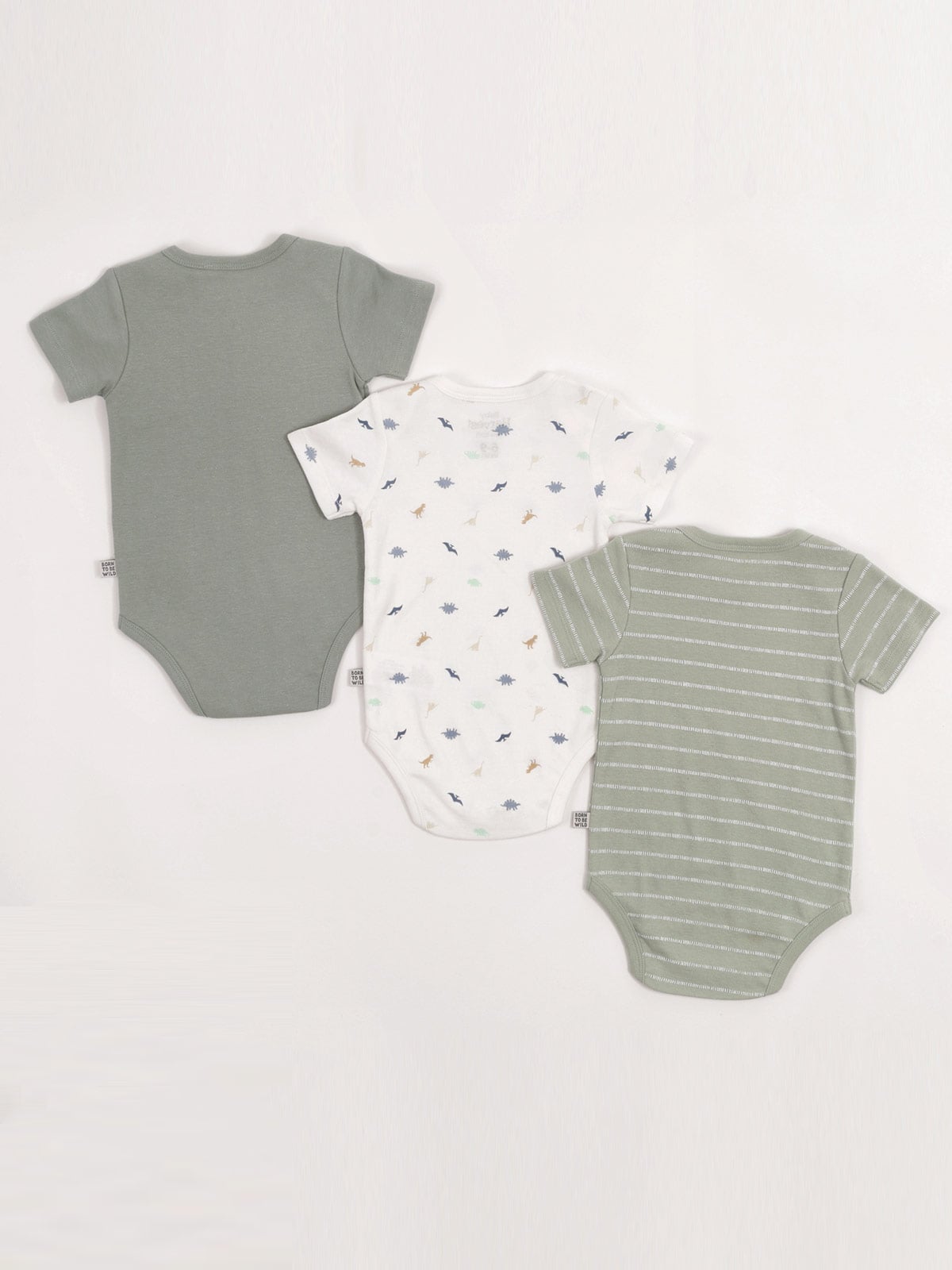 PACK X3 BODY ALGODÓN NIÑO BABY HARVEST MANGA CORTA - 2