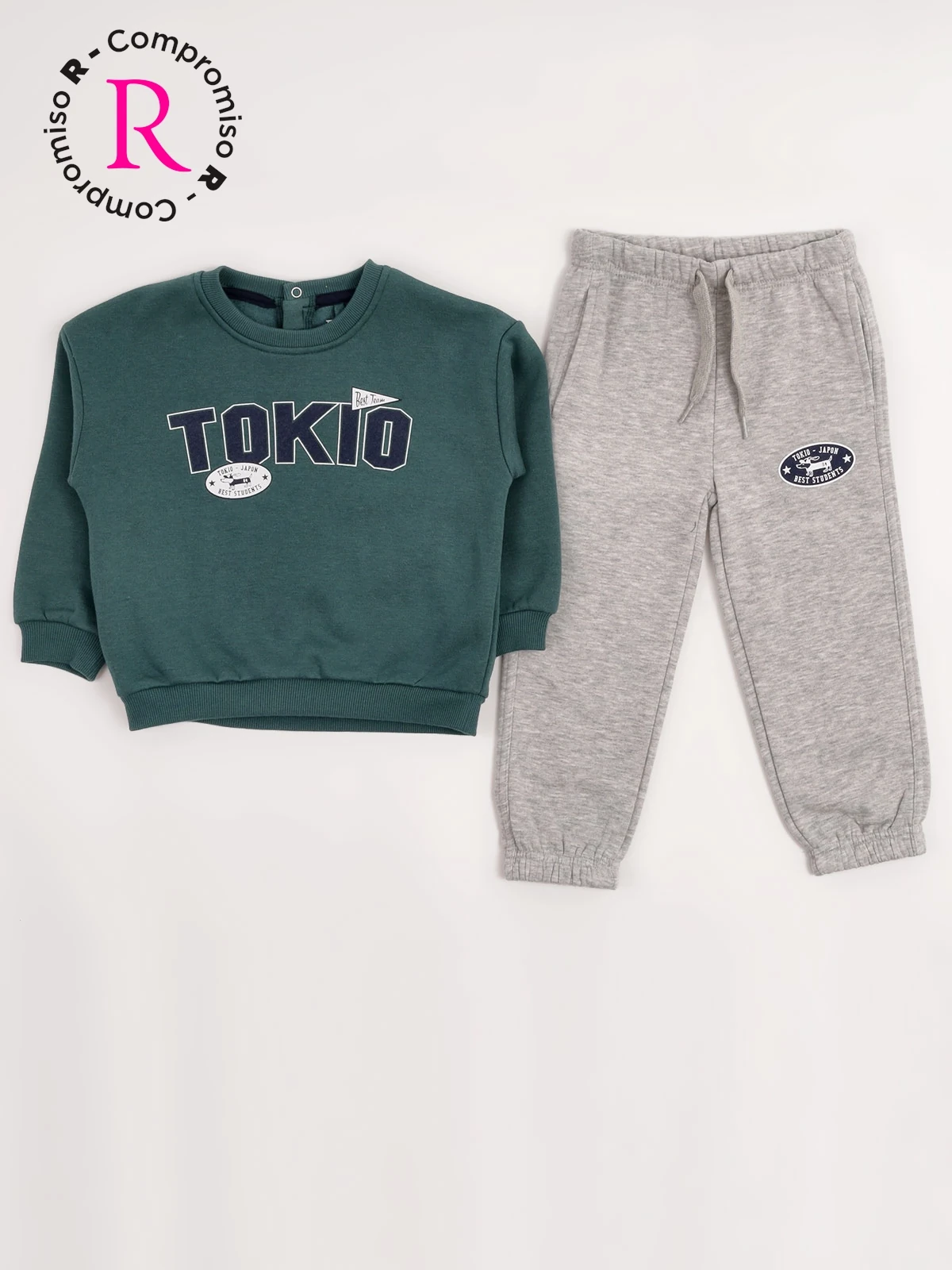 CONJUNTO CITY POLERA + BUZO FRANELA BEBÉ NIÑO BABY HARVEST - 3