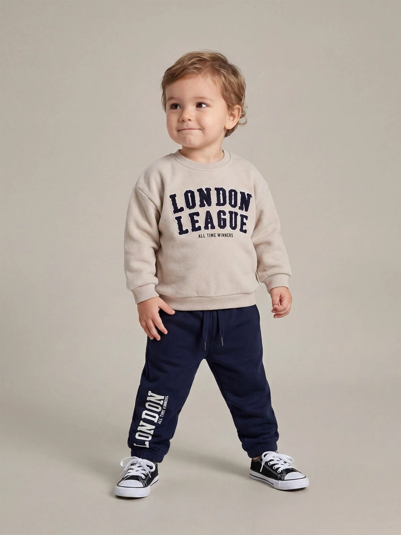 CONJUNTO CITY POLERA + BUZO FRANELA BEBÉ NIÑO BABY HARVEST - 1