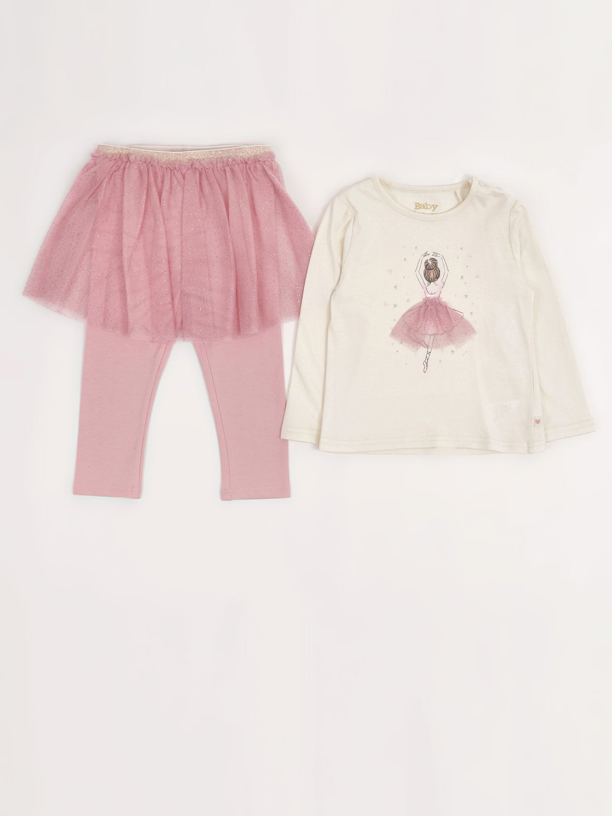 CONJUNTO POLO + LEGGINS ALGODÓN NIÑA BABY HARVEST - 3