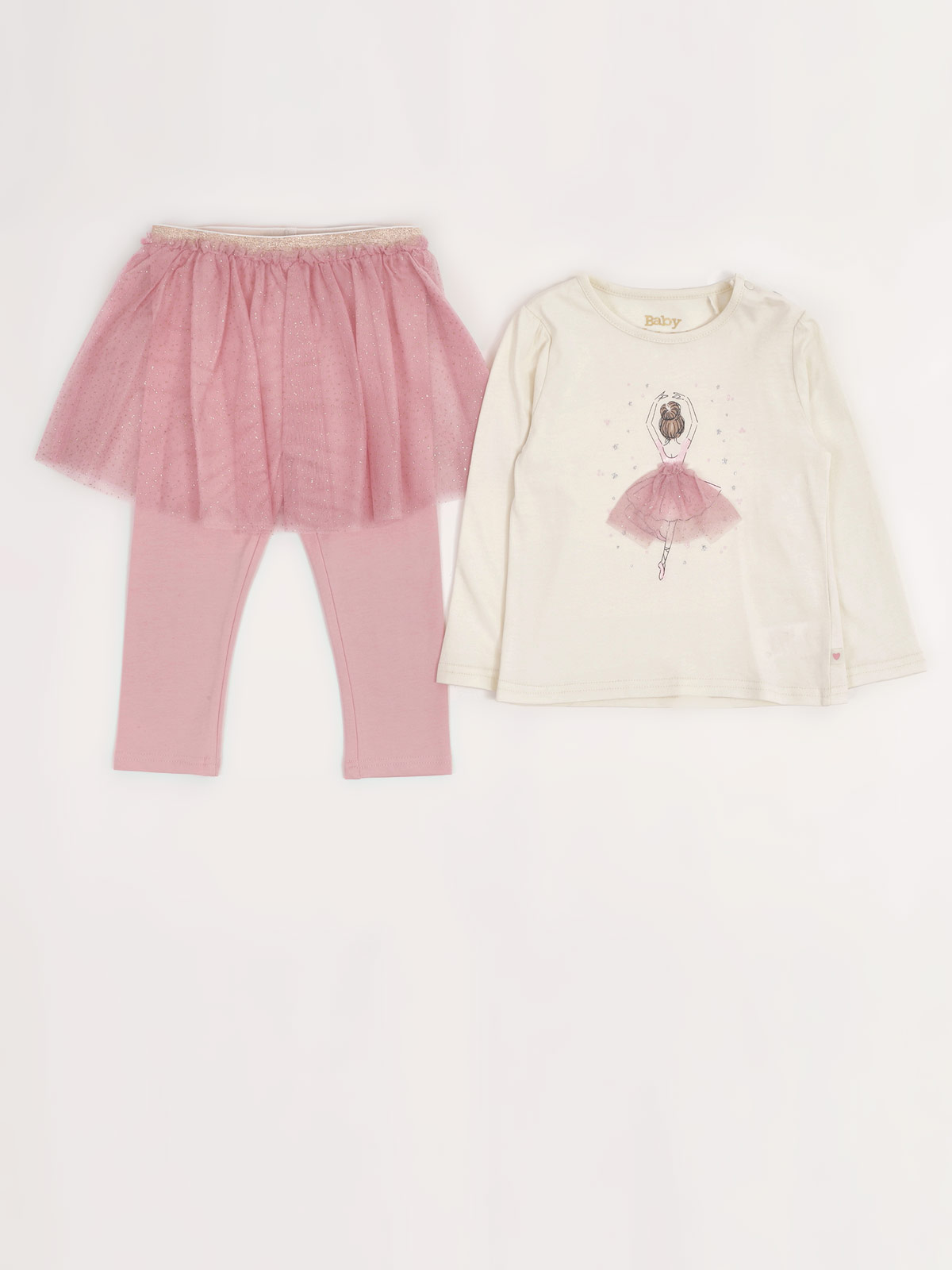 CONJUNTO POLO + LEGGINS ALGODÓN NIÑA BABY HARVEST - 3
