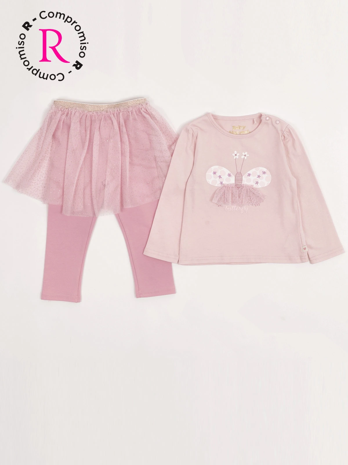 CONJUNTO POLO + LEGGINS ALGODÓN NIÑA BABY HARVEST - 3