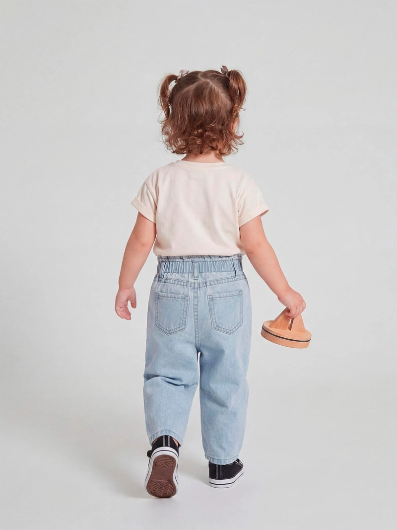 JEANS ALGODÓN NIÑA BABY HARVEST BORDADO - 2