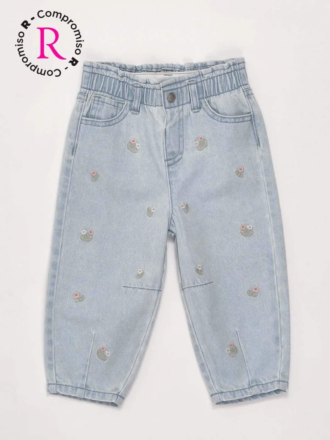 JEANS ALGODÓN NIÑA BABY HARVEST BORDADO - 3