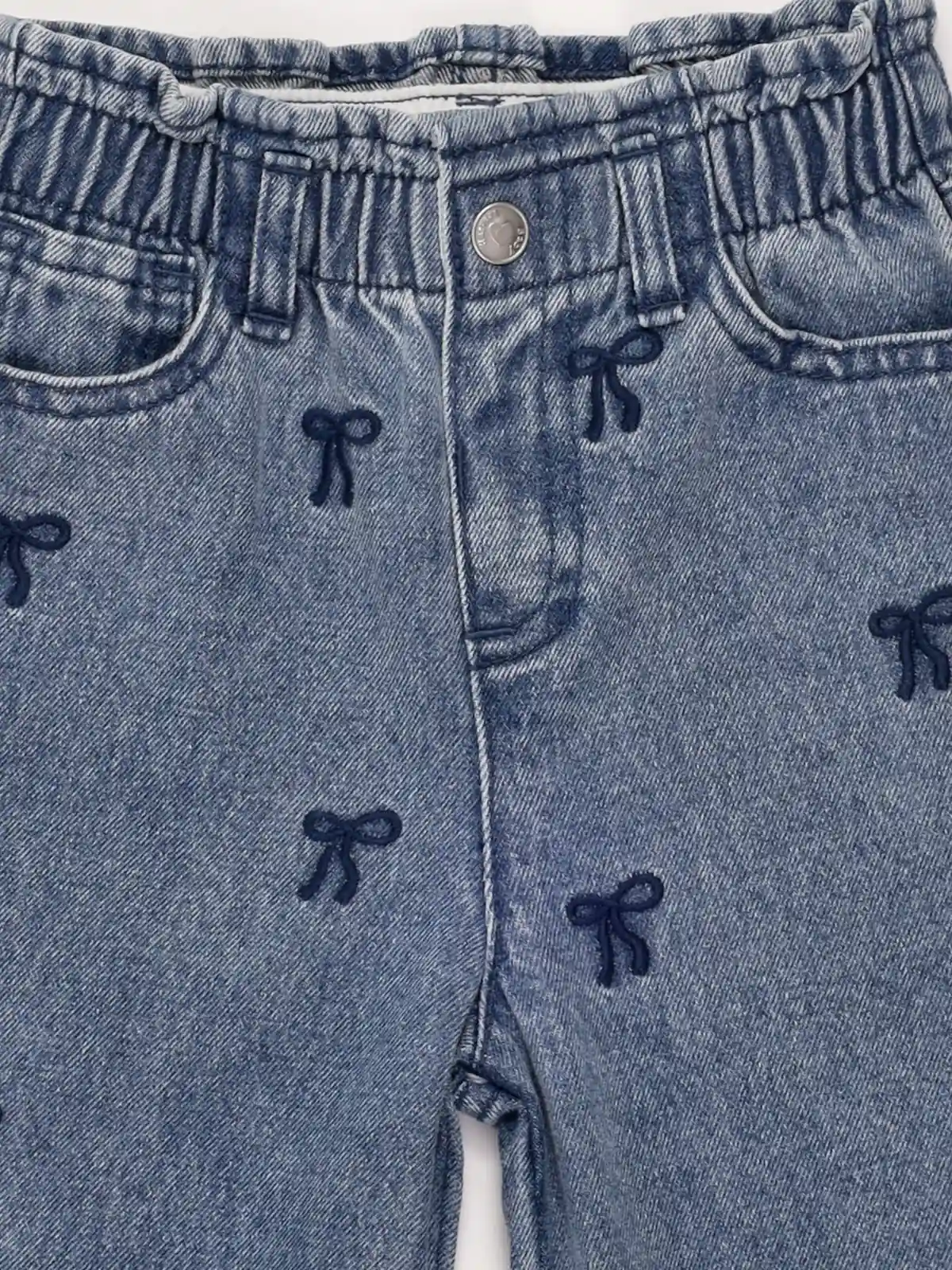 JEANS ALGODÓN NIÑA BABY HARVEST BORDADO - 5