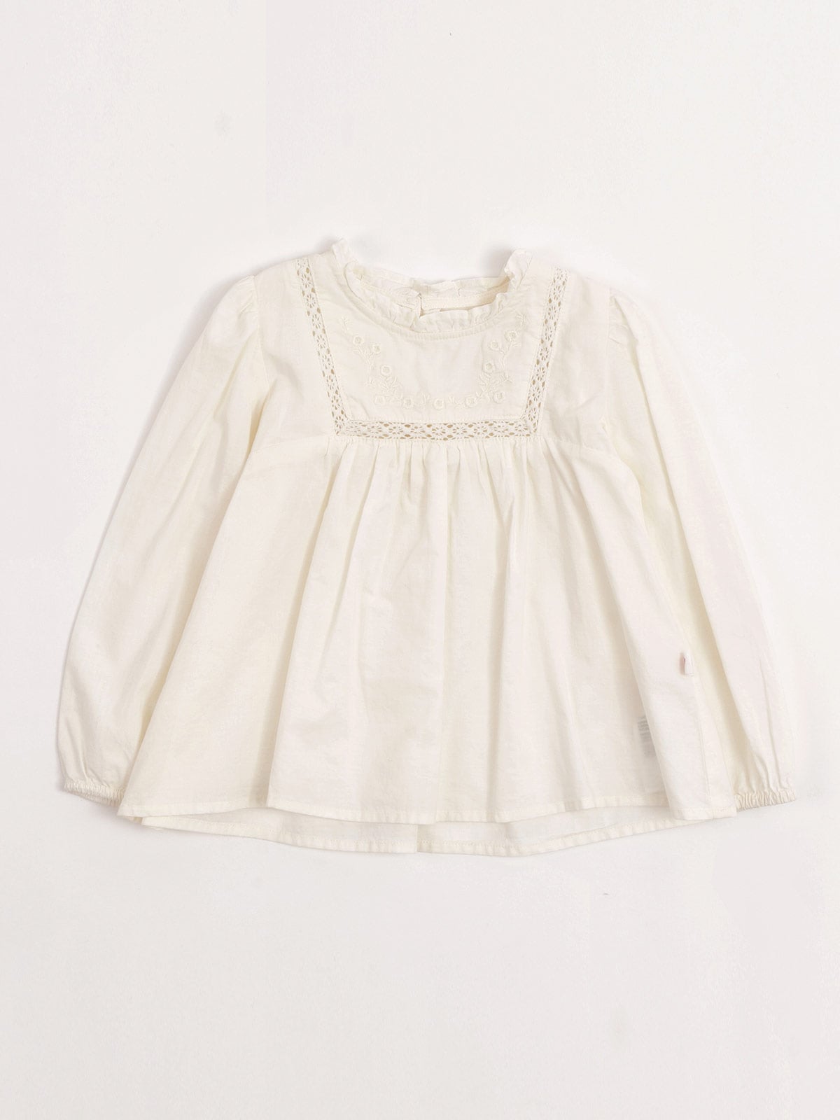 BLUSA MANGA LARGA ALGODÓN NIÑA BABY HARVEST - 1