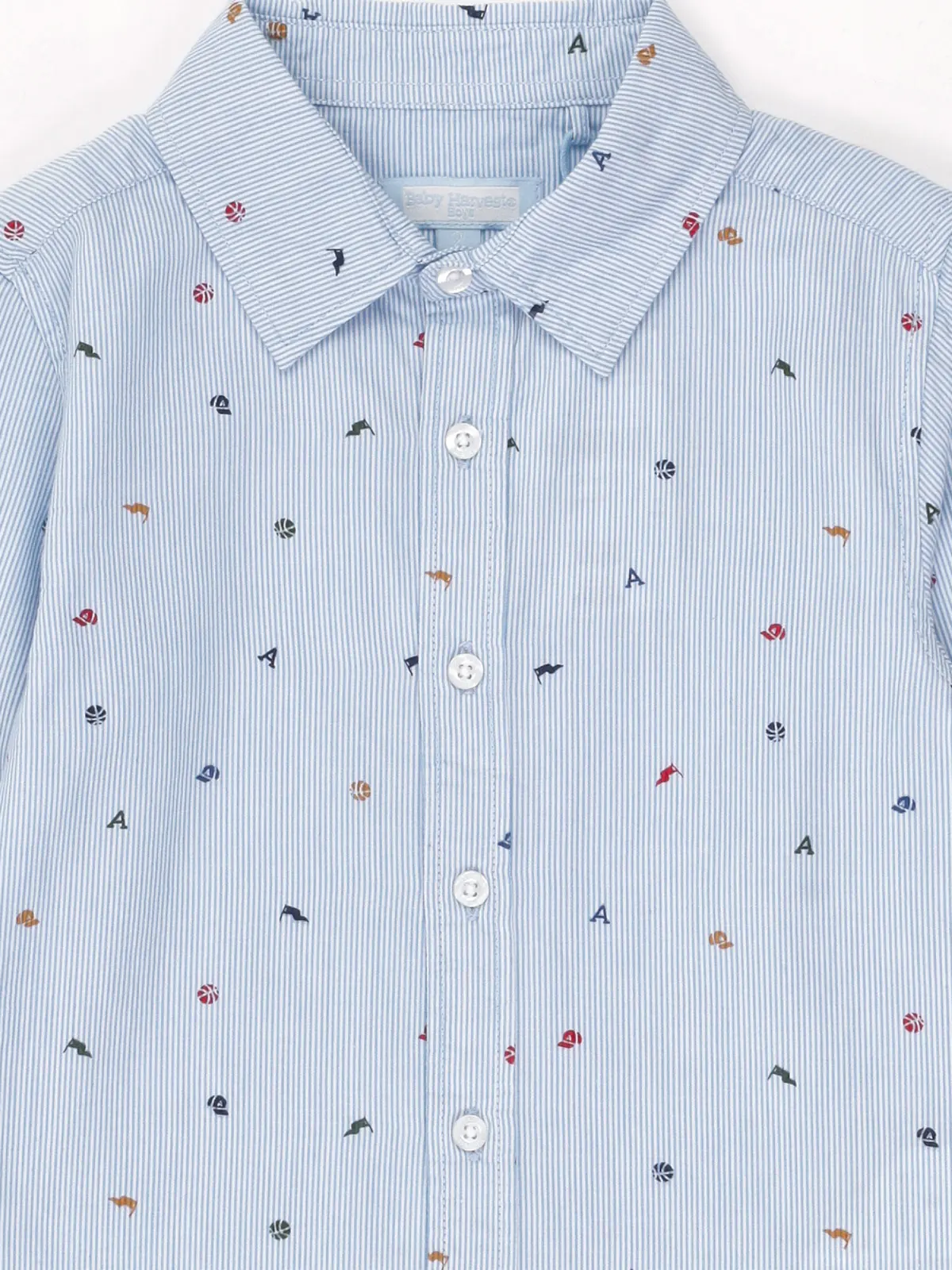 CAMISA MANGA LARGA ALGODÓN NIÑO BABY HARVEST - 5