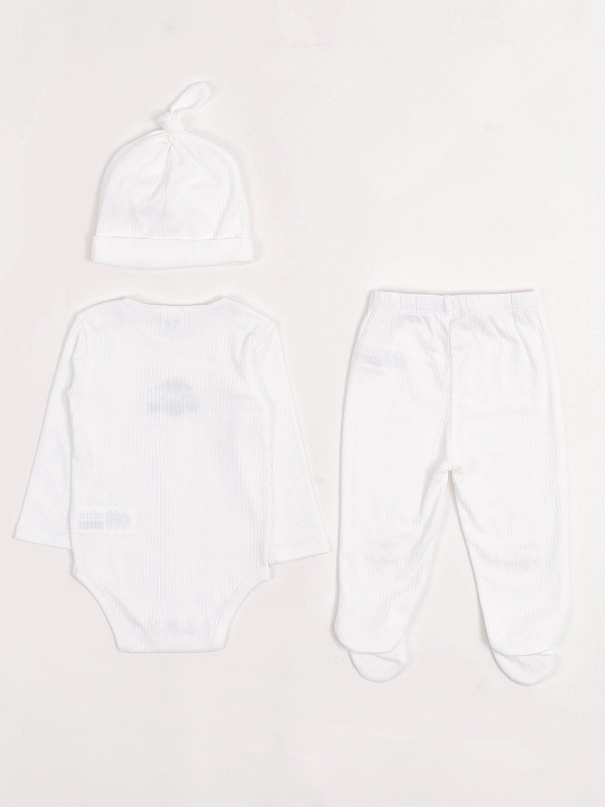 CONJUNTO BODY + PANTALÓN + GORRO ALGODÓN NIÑO BABY HARVEST - 4