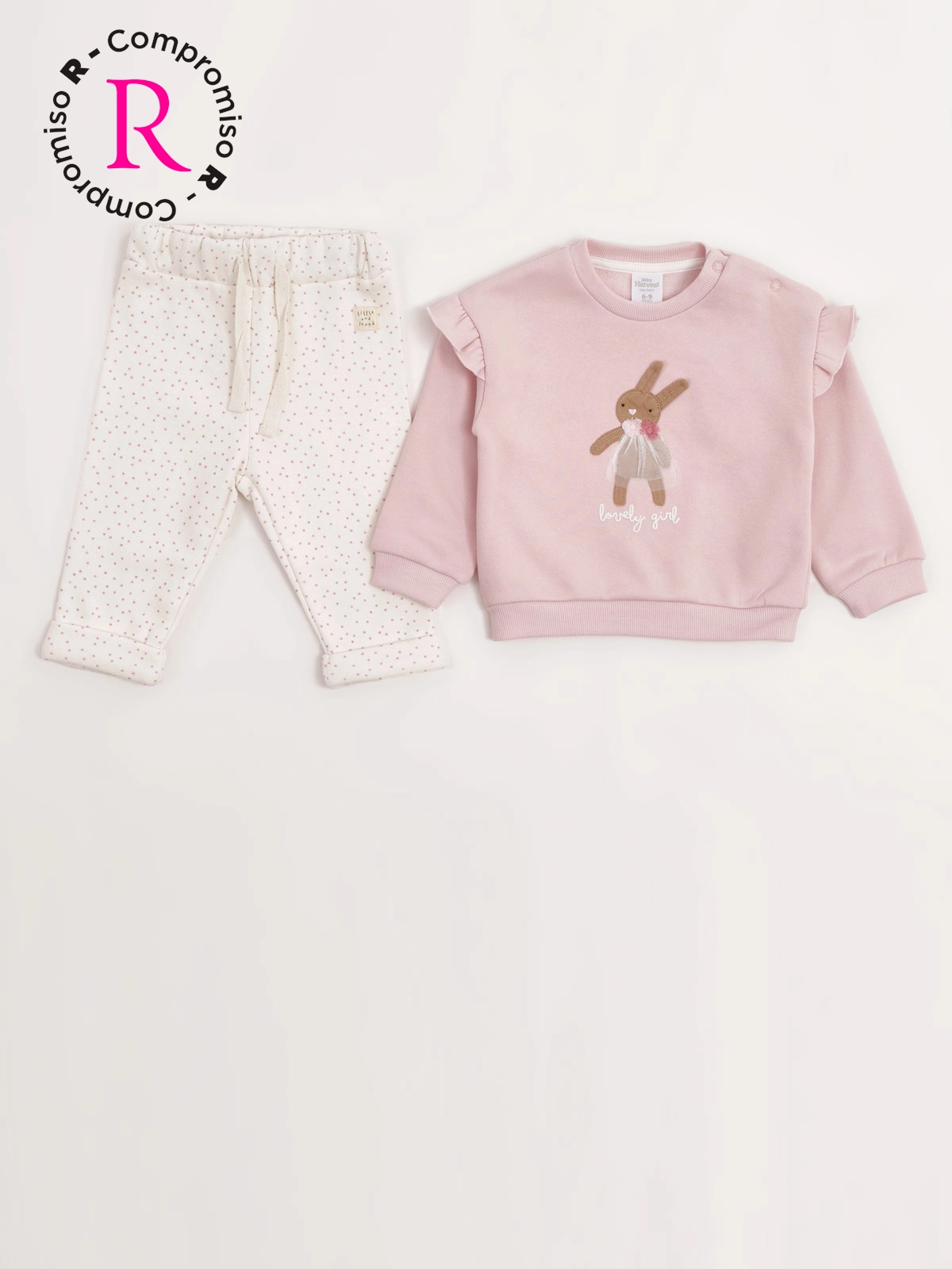 CONJUNTO POLERA + BUZO ALGODÓN NIÑA BABY HARVEST - 1