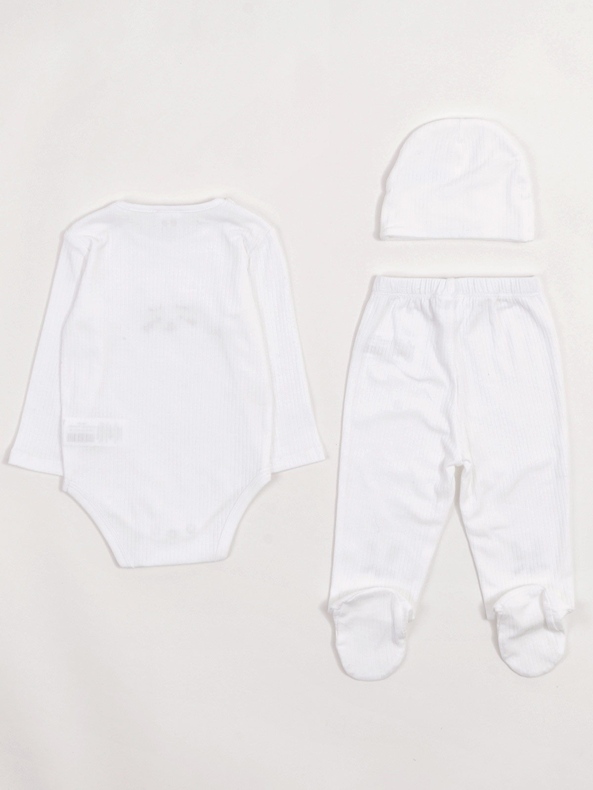 CONJUNTO RIB FIRST BODY + PANTALÓN + GORRO BEBÉ NIÑA BABY HARVEST - 2