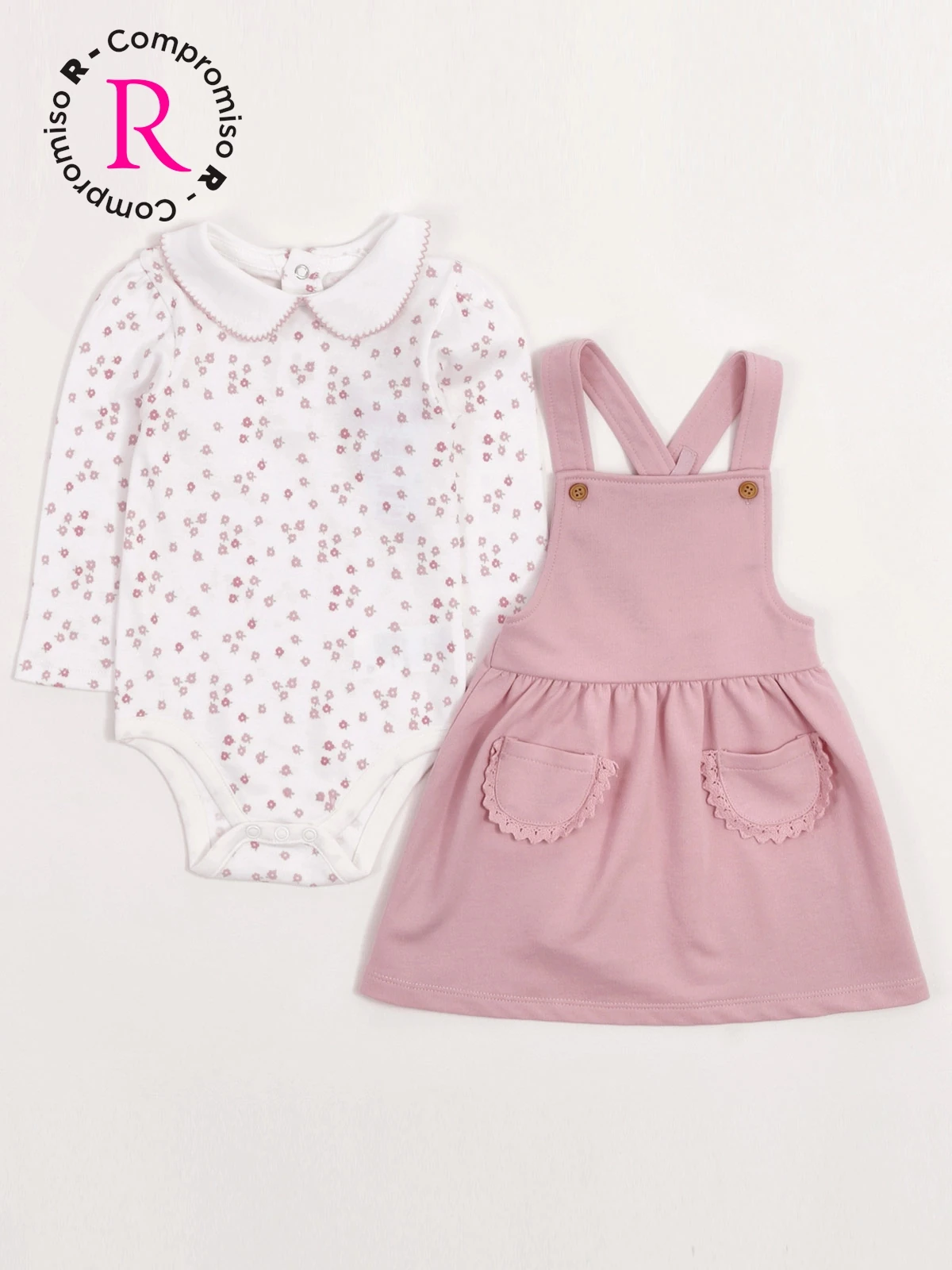 CONJUNTO BODY + JARDINERA ALGODÓN NIÑA BABY HARVEST - 3