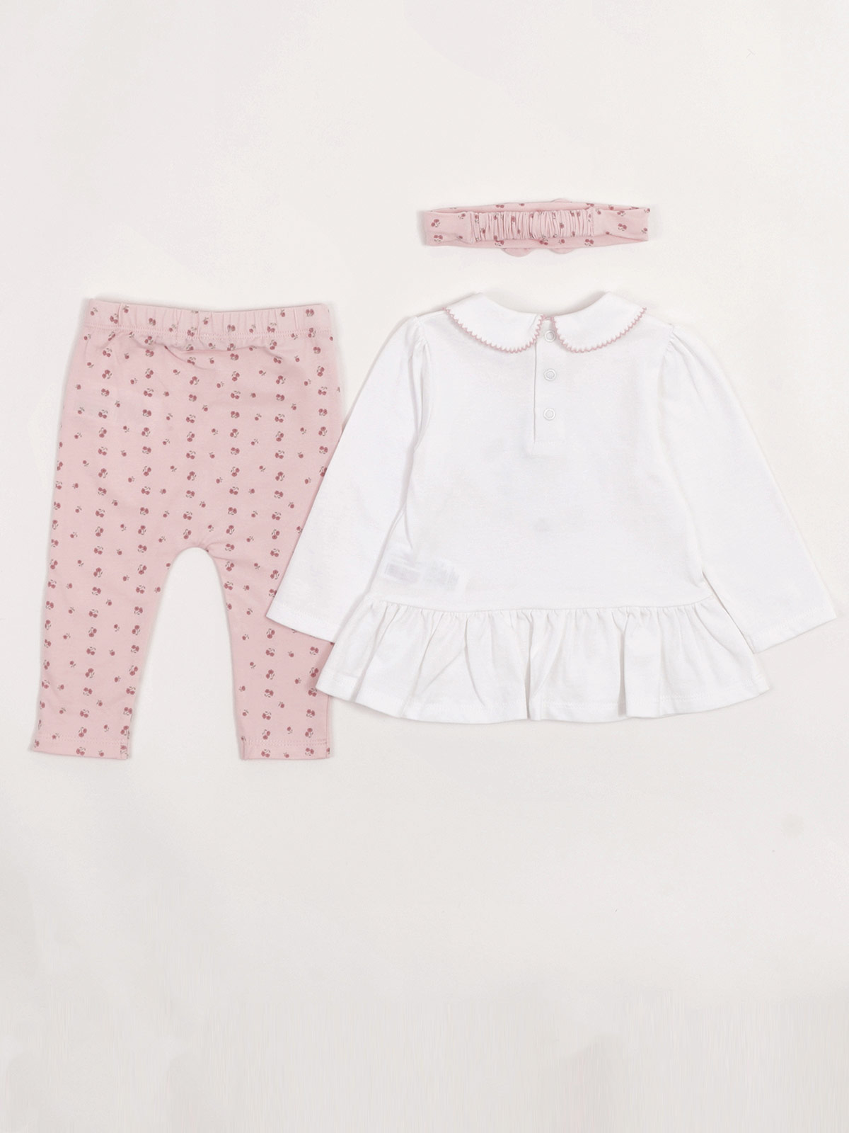 CONJUNTO BLUSA + PANTALÓN + VINCHA ALGODÓN NIÑA BABY HARVEST - 2