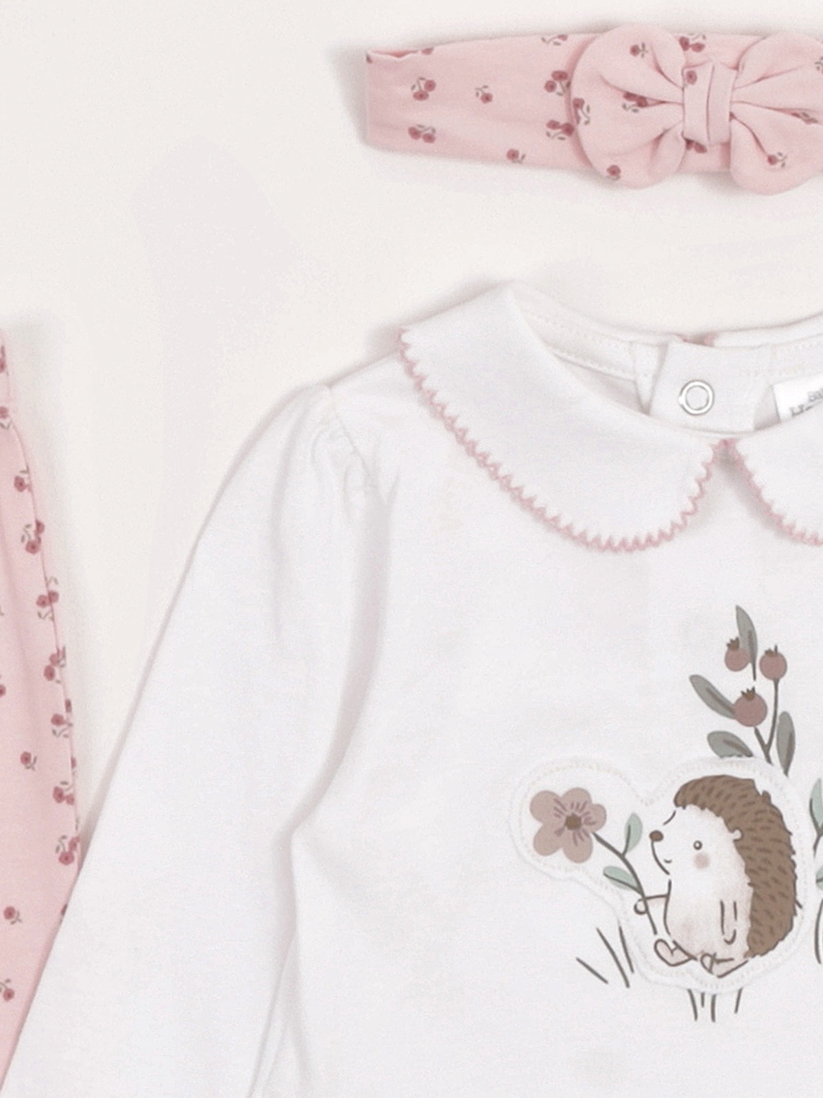 CONJUNTO BLUSA + PANTALÓN + VINCHA ALGODÓN NIÑA BABY HARVEST - 3