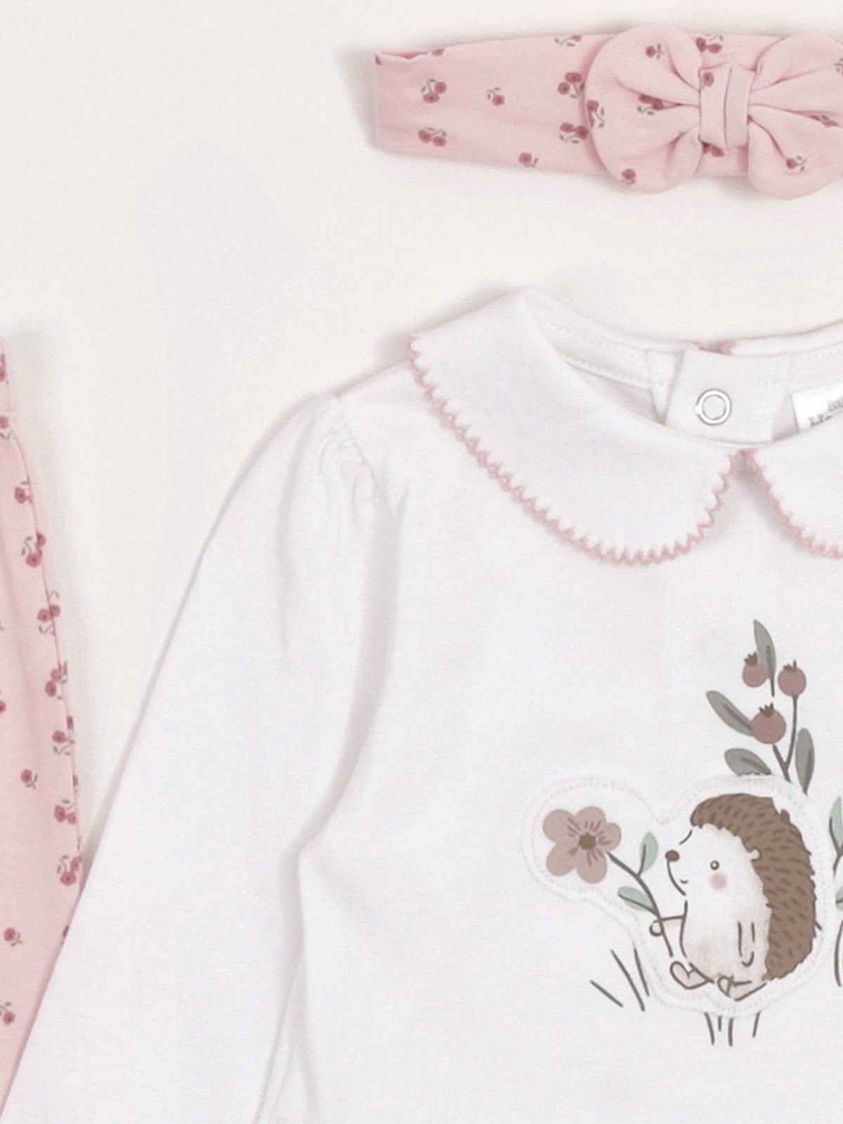CONJUNTO BLUSA + PANTALÓN + VINCHA ALGODÓN NIÑA BABY HARVEST - 3