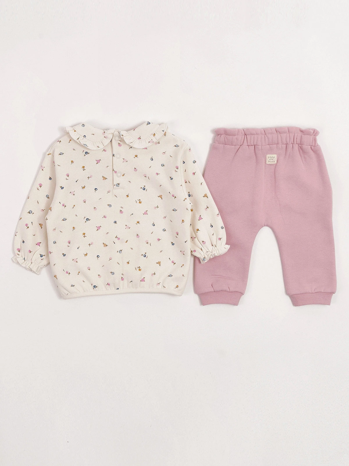 CONJUNTO TOP + PANTALÓN DE BUZO ALGODÓN NIÑA BABY HARVEST - 2